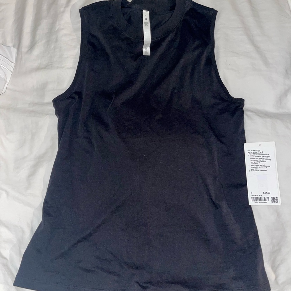 LULULEMON All Yours Tank in black